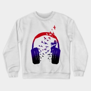 Headphone Music Bagpipes Crewneck Sweatshirt